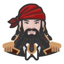 Avatar of avatar pirate beard man caucasian